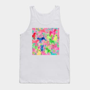 Colorful labradors watercolor Tank Top